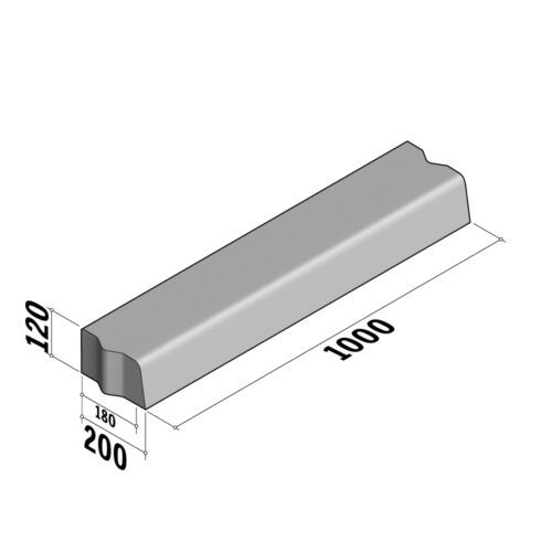 Highway 180-200x120 VB | 180-200x120 VB | Straight | L-1000 | Half-Battered | VB
