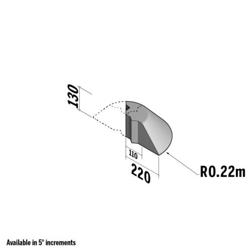 Highway 110-220x130 | 110-220x130 | Return Point | 100° | 0.22m | Splay | VB