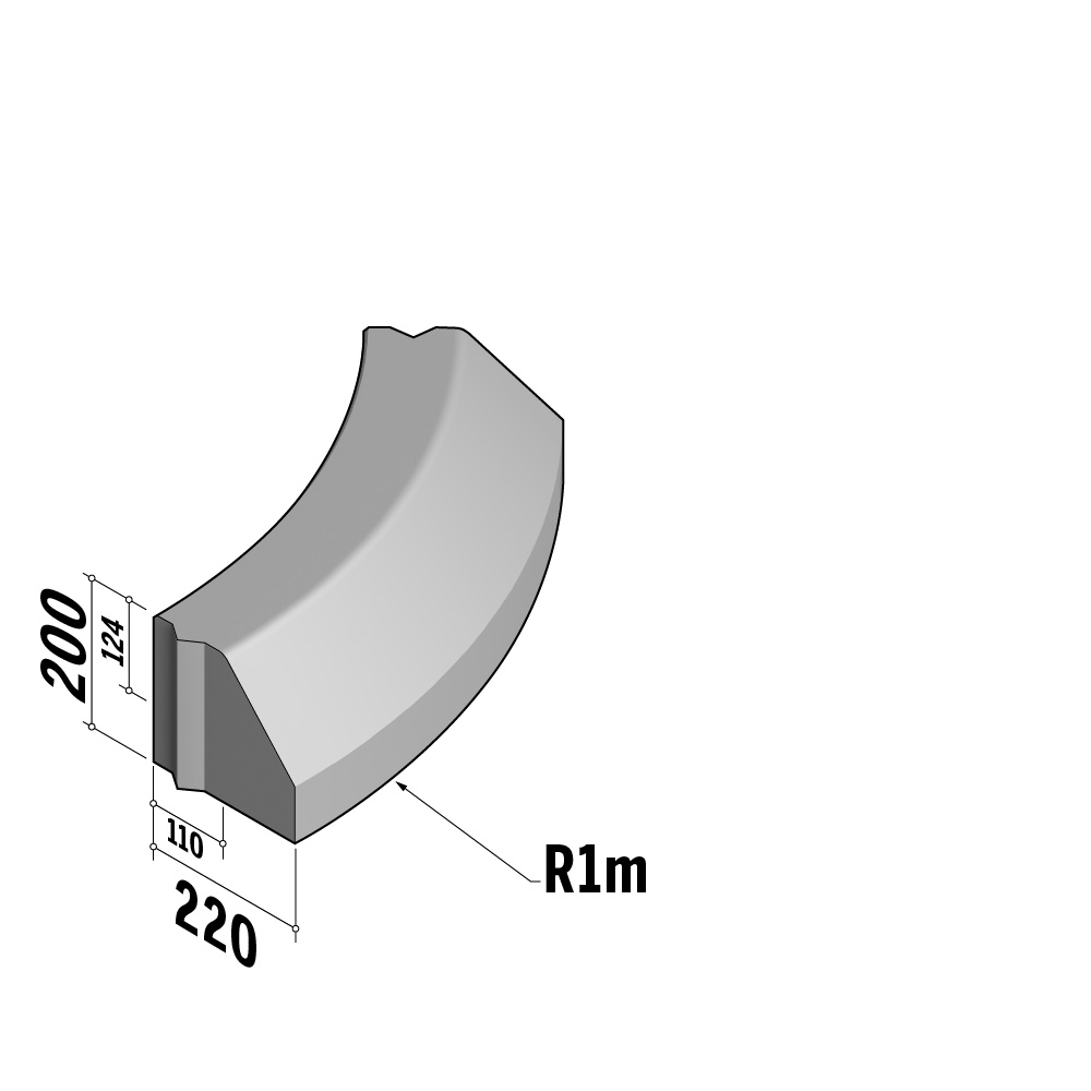 Highway 110-220x200 | 110-220x200 | Radius | L-785 | External | 1m | Splay | VB