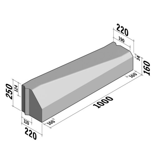 Highway 110-220x250 | 110-220x250 | Drop Transition | to 190-220x160 | L-1000 | Left | Splay | VBVB