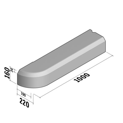 Highway 190-220x160 | 190-220x160 | End | L-1000 | Left | Splay | VB