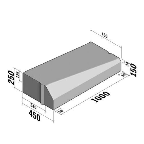 Highway 340-450x250 | 340-450x250 | Drop Transition | to 450x150 | L-1000 | Left | Splay | VB