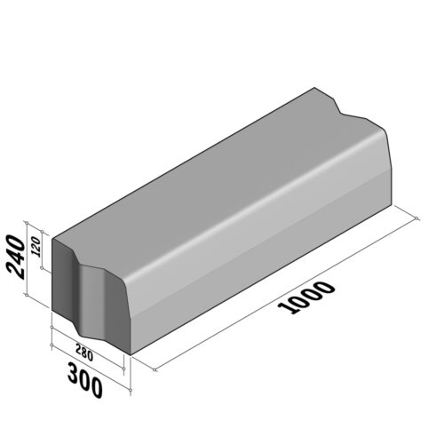 Highway 280-300x240 | 280-300x240 | Straight | L-1000 | Half-Battered | VB