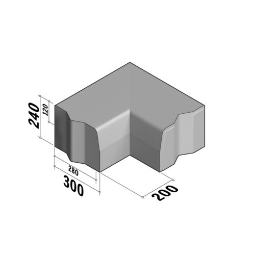 Highway 280-300x240 | 280-300x240 | Return Corner | L-200 | Internal | 90° | Half-Battered | VB