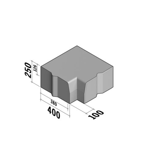 Highway 380-400x250 | 380-400x250 | Return Corner | L-100 | Internal | 90° | Half-Battered | VB