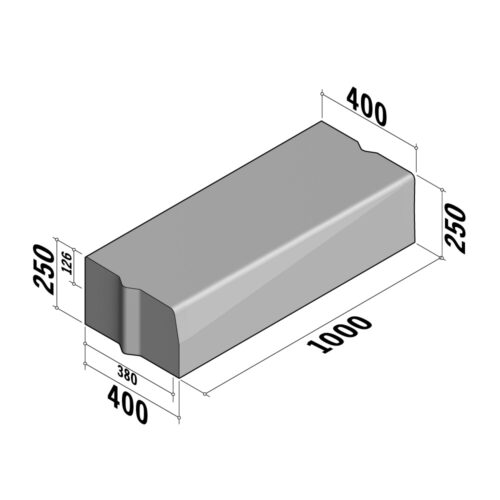 Highway 380-400x250 | 380-400x250 | Transition | to 400x250 | L-1000 | Half-Battered | VBVB
