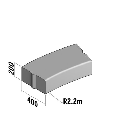 Highway 400x200 | 400x200 | Radius | L-690 | Internal | 2.2m | Bullnose | VB