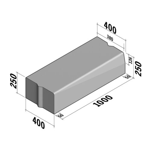 Highway 400x200 | 400x200 | Transition | to 380-400x250 | L-1000 | Bullnose | VBVB