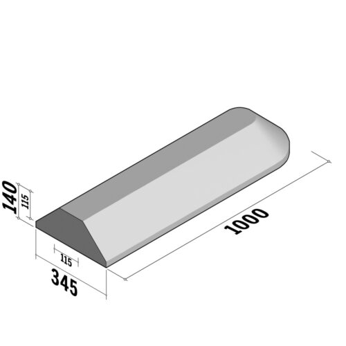 Segregator 115-345 | 115-345x140 | Straight | L-1000 | End | Splay | SQ
