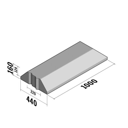 Segregator 220-440 | 220-440x160 | Straight | L-1000 | End | Splay | DVB