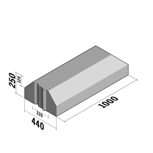 Segregator 220-440 | 220-440x250 | Straight | L-1000 | End | Splay | DVB