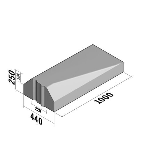 Segregator 220-440 | 220-440x250 | End Transition | to 440x126 | L-1000 | End | Splay | DVB