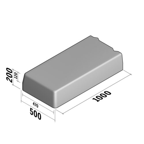 Segregator 470-500 | 470-500x200 | Straight | L-1000 | End | Half-Battered | DVB