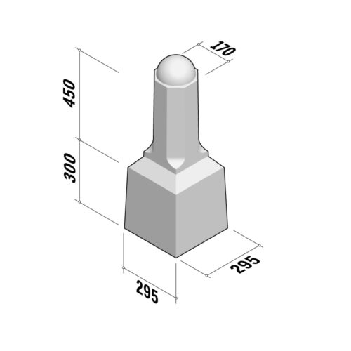 Alphen | Bollard Mini | Reinforced | H750-Ø170