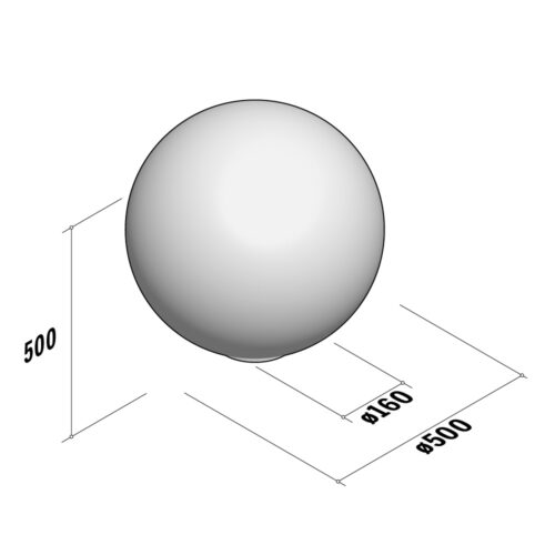 Ball | Bollard 500 | H500-Ø500