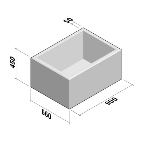 Bloem | Rectangular | 660x900x450