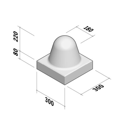 Bouvigne | Bollard | H300-Ø180