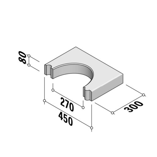 Cutout Flags | Cutout 300x450 | 80mm Thick | Oval 370x270mm