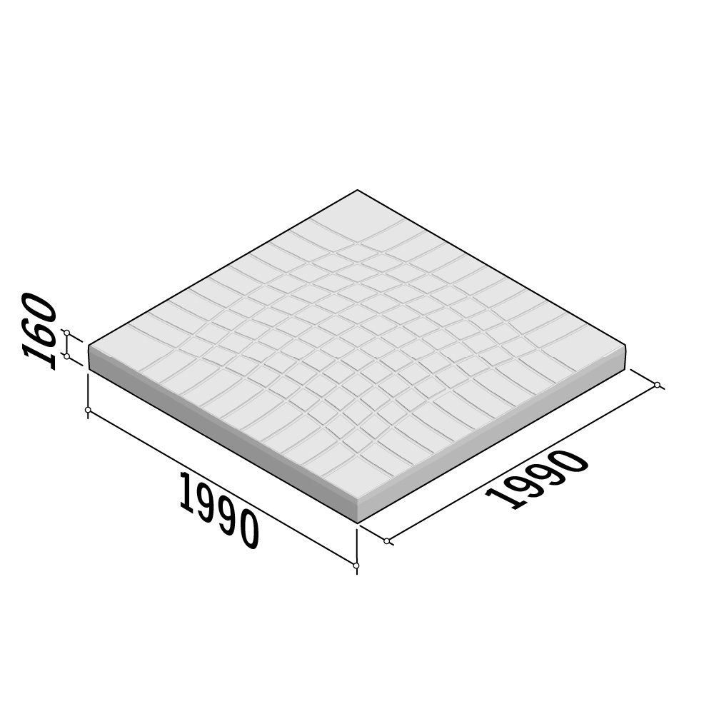 Double XL Aesthetic | Smoothwave Crossing Reinforced | 1990x1990x160