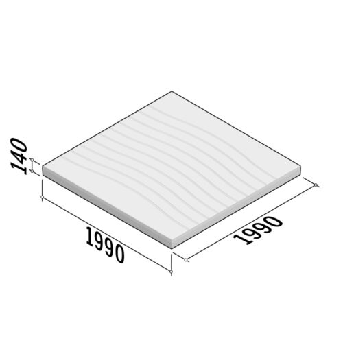 Double XL Aesthetic | Smoothwave Reinforced | 1990x1990x140