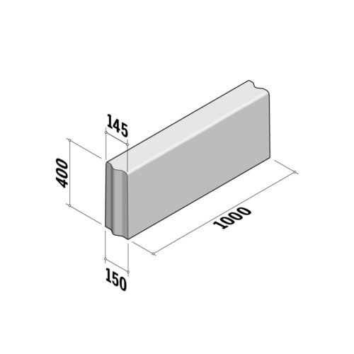 Flowerbed 150 | Straight | 150x400 | L1000 | VB