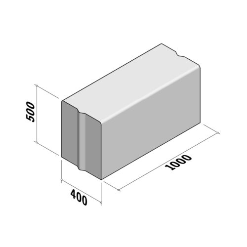 Flowerbed 400 | Straight | 400x500 | L1000 | VB