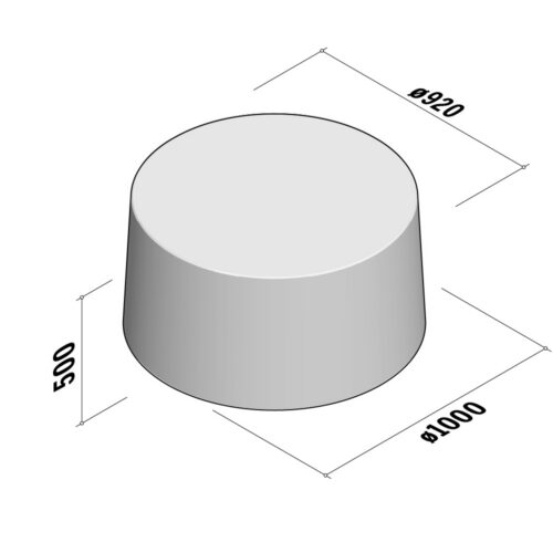 Ornamental Round | 100 | H500-Ø1000-920