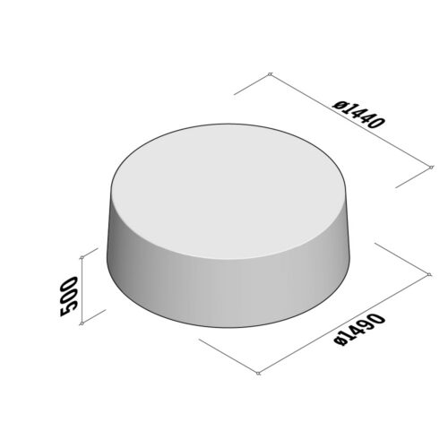 Ornamental Round | 150 | H500-Ø1490-1440