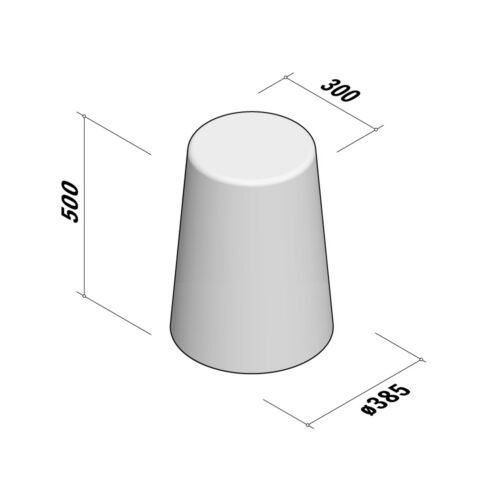 Ornamental Round | 300 | H500-Ø385-300