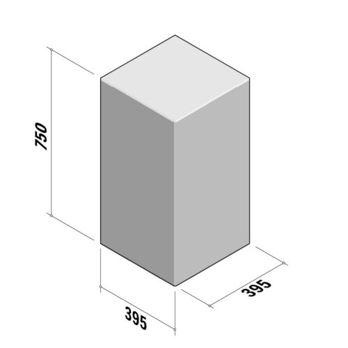 Ornamental Square | 400 | 400x400x750