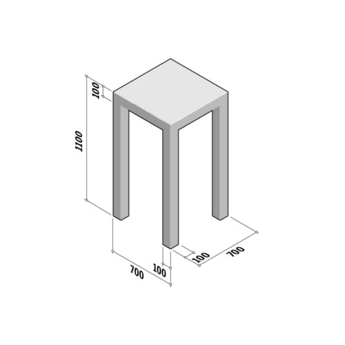 Park Tables | Standing | 700x1100 | L700