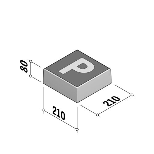 Parking Flags | 210x210 | 80mm Thick | P
