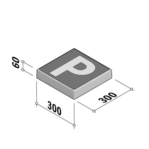 Parking Flags | 300x300 | 60mm Thick | P