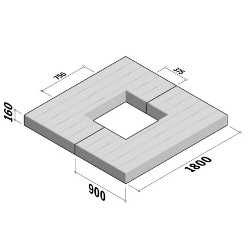 Planum Tree Surround | XL | 1800x900x160