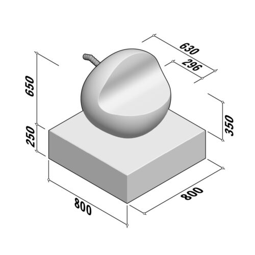 Play Apples | Seat Apple 630 | H900-Ø630