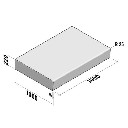 Stair Steps | 1000x220 | With recess | L1000