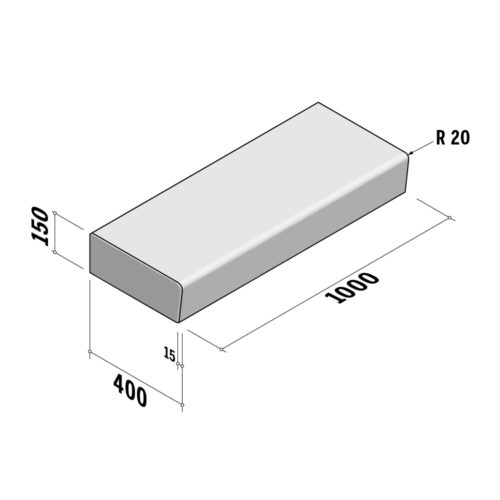 Stair Steps | 400x150 | With recess | L1000