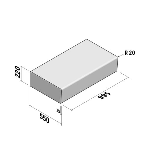 Stair Steps | 550x220 | With recess | L1000