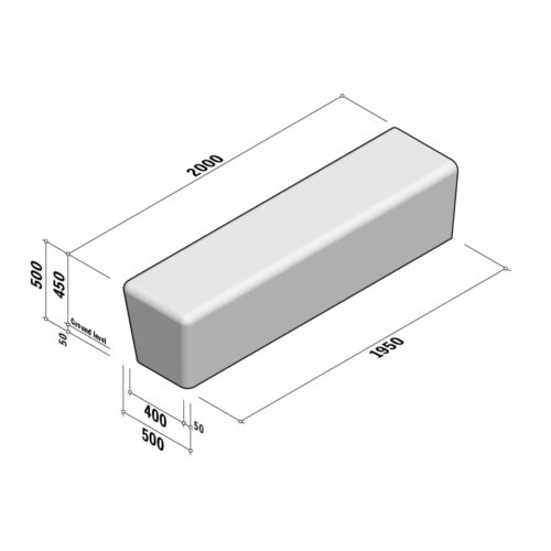 Solid Double Sided | End | 500-450x500 | L2000