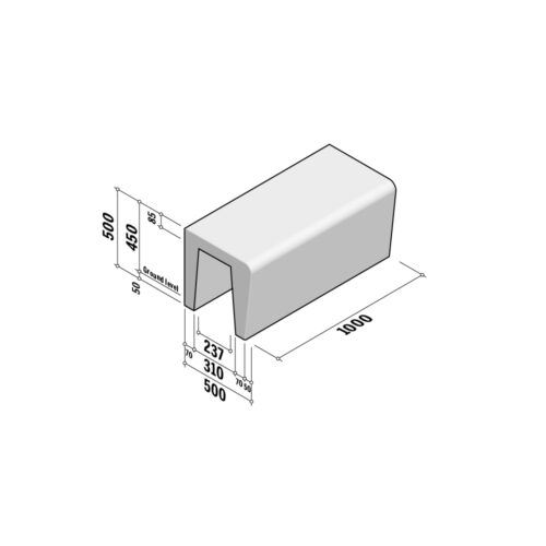 Solid Hollow | Straight | 500-450x500 | L1000