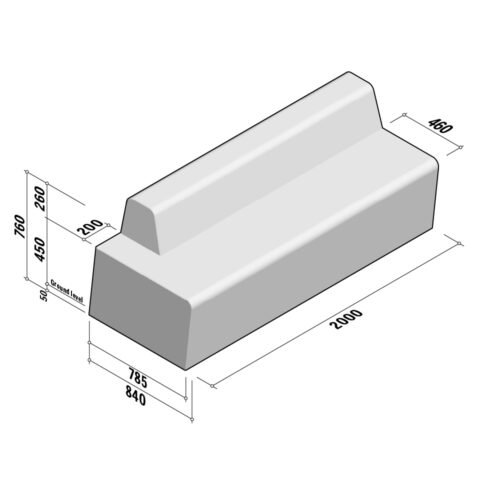 Solid | Straight | with back | 840x760 | L2000 | Left