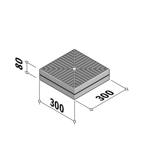 Sport & Play Flags | Rubber Safety 300x300 | 80mm Thick