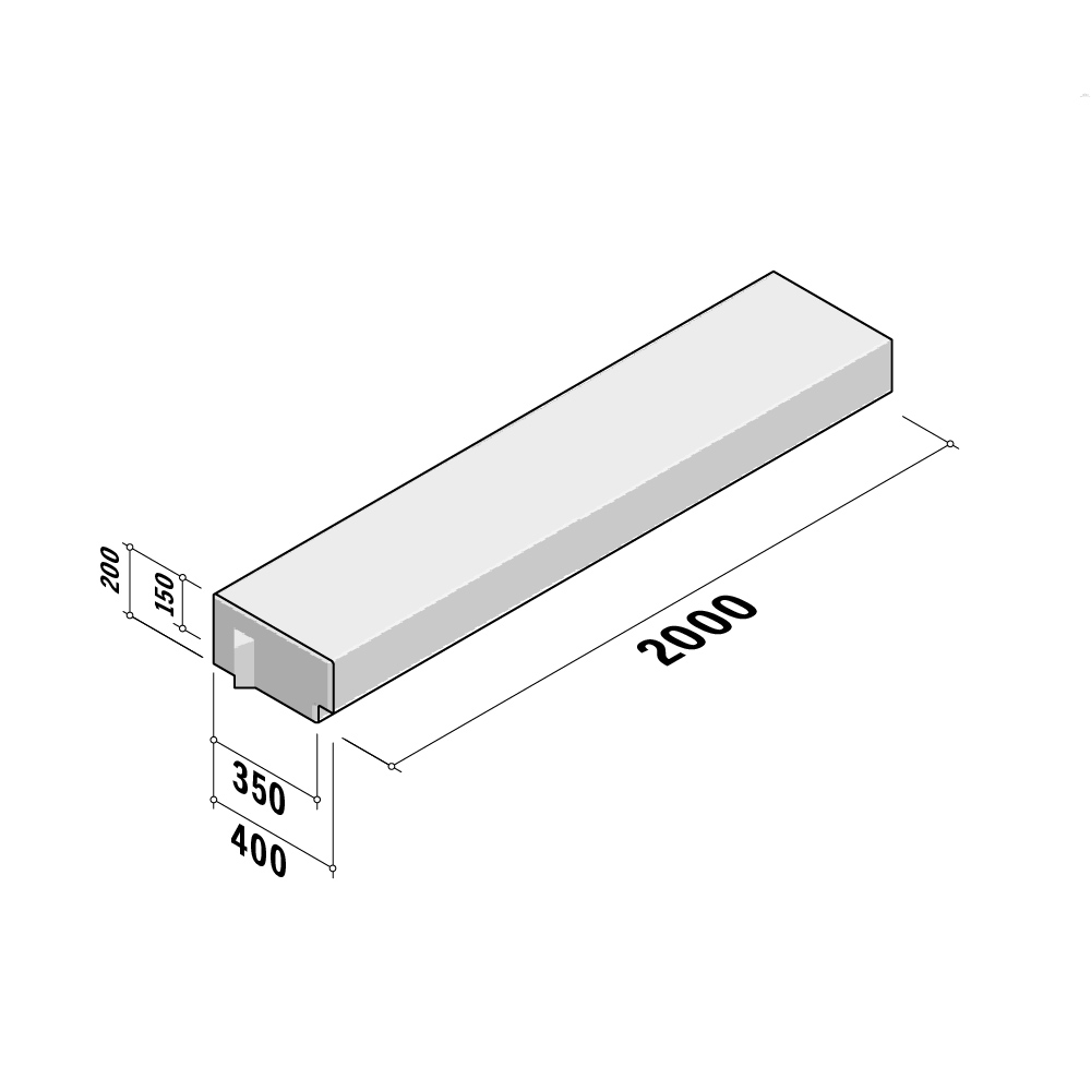 Stair Steps | 400-350x200 Chamfered | L2000