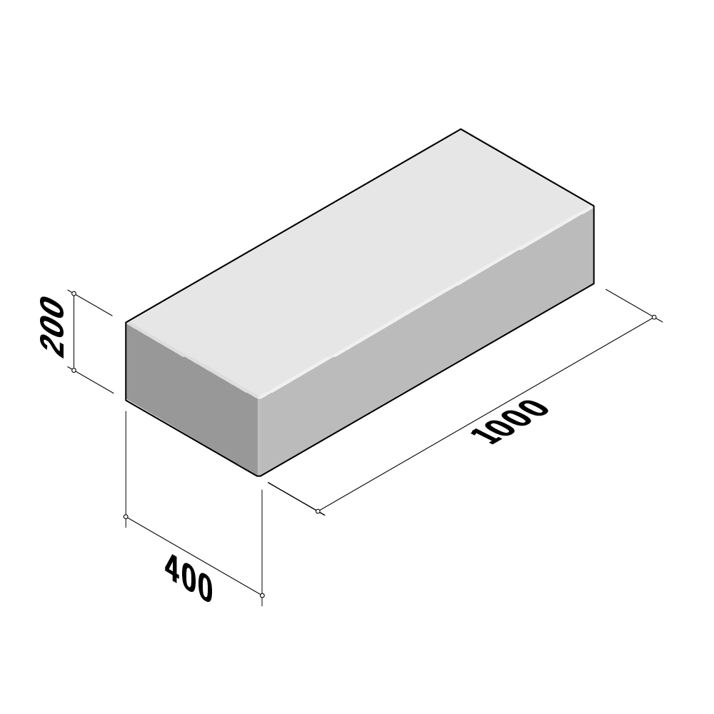 Stair Steps | 400x200 Chamfered | L1000