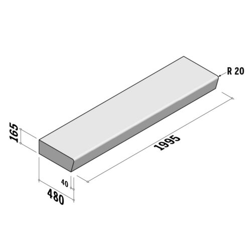 Stair Steps | 480x165 | With recess | L1995