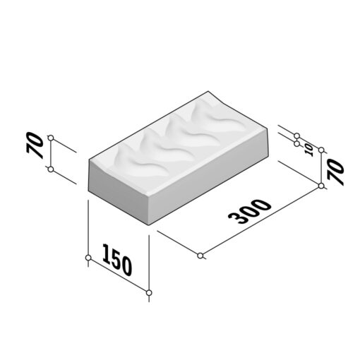 Traffic Safety Flags | Wave Reflex 150x300 | 70mm Thick