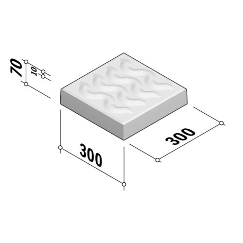 Traffic Safety Flags | Wave Reflex 300x300 | 70mm Thick