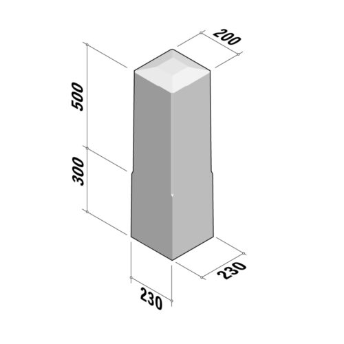 Zaanstreek | Bollard | Reinforced | H800-200