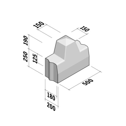 Zuidoost | Bollard 180-200 | Reinforced | H420-150