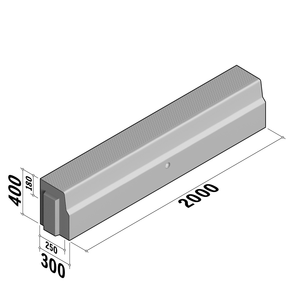 Bus Stop HOV | 250-300x400 | Straight | L-2000 | Half-Battered | VVB